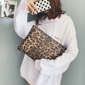 Leopard Print Clutch Bag